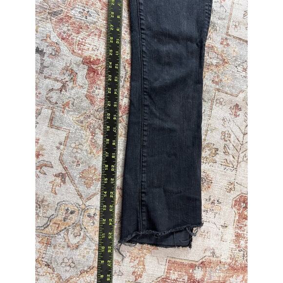 Mother The Insider Crop Ankle Not Guilty Womens Black Jeans Size 25 - Picture 3 of 10